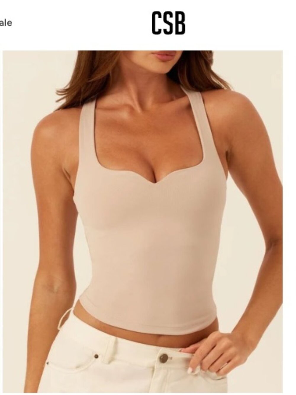 NWT CSB Form Tank Fawn Size S